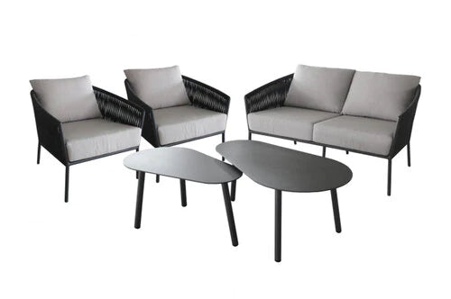 ES22 CN-Lombok outdoor sofa set grey / beige / ash
