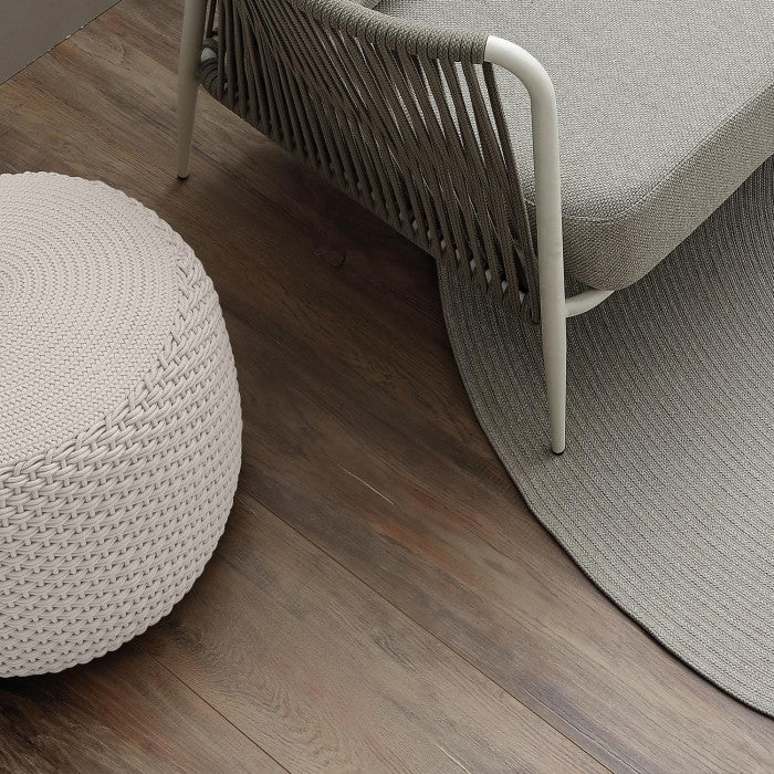 pouf ivory